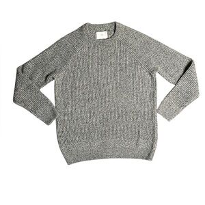 Folk Mixed Yarn Knit Crew Sweater Size 4